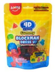 Amos Sweets 4D Öltöztethető vegyes gyümölcsízű építhető gumicukor 85g