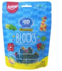 Amos Sweets 4D Blocks vegyes gyümölcsízű építhető gumicukor 100g