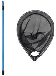  Tavi háló ovál Fekete ritka teleszkópos nyéllel