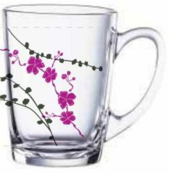 Luminarc Kashima Virágmintás Bögre - 320 ml - Lila (883314495683)