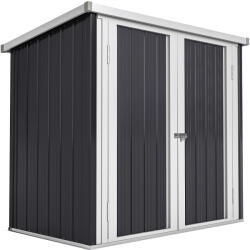 Outsunny acél tároló 147×86×134 cm - dupla ajtókkal és zárszerkezettel