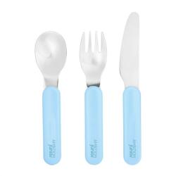 Ambition Junior Eddie evőeszköz készlet 3 részes kék macis (5904134518866)