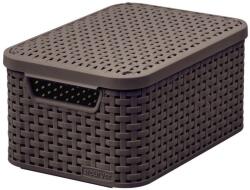 Keter Rattan kosár fedéllel M barna (3253923618006)