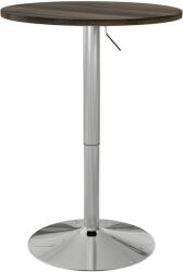 Homcom Állítható bárasztal 360°-ban forgatható asztallappal, Diófa