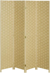 Homcom Fa belső válaszfal, összecsukható válaszfal otthonra és irodába, magasság 170 cm, barna