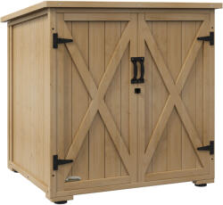 Outsunny fa kerti tárolószekrény