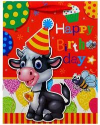 Happy Birthday ajándékzacskó - 26 x 32 cm