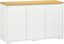 Homcom konyhai büfé, háromajtós tárolószekrény állítható polcokkal