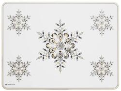 Ambition Art Deco Stars asztali alátét 40x30 cm nagy hópelyhek (5904134964830)