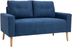 Homcom 2 személyes kanapé - Nordic Style, Steppelt, 145×76×88 cm