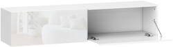HomCom Falra Szerelhető TV-szekrény 45" -55" -65" -os tévékhez 2 Szekrénnyel, Fehér