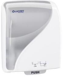  Kéztörlő adagoló, szenzoros, 381x290x223 mm, LUCART, " Identity Touch Free" , fehér-áttetsző