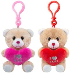  Szivecskés maci kulcstartó, 10 cm (91901) - pepita