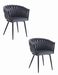  ORION szék - sötétszürke bársony x 2