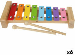 Xilofon Woomax Fa Fém 26 x 4, 5 x 11, 5 cm (6 egység)