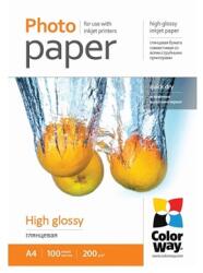 ColorWay Fotópapír, magasfényű (high glossy), 200 g/m2, A4, 100 lap PG200100A4 (PG200100A4)