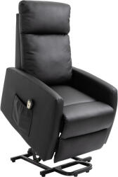 Homcom Elektromos Emelőszék 145° - Összecsukható Időseknek, Fekete
