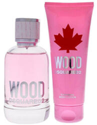 Dsquared2 - Wood For Her szett V. 100 ml eau de toilette + 150 ml testápoló