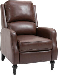 Homcom 90° és 150°-ban manuálisan dönthető bőr fotel