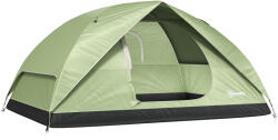 Outsunny 3 személyes kemping sátor töltőporttal, zsebekkel és hordtáskával, 205x275x135 cm, zöld