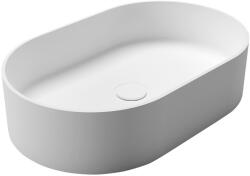 SAPHO THIN 55x35 cm Rockstone pultra szerelhető mosdó, matt fehér WN205 (WN205)