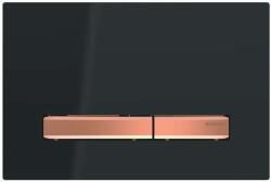 Geberit Sigma50 - Vezérlőgomb 2 öblítéses mennyiséghez, fekete/pirosarany 115.670. DW. 2 (115.670.DW.2)