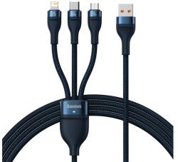 Baseus Flash Series Adatkábel 3in1 Usb - Type-C/Lightning/Microusb, 120cm, Sötétkék