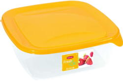 Keter " FRESH& GO" SZÖGLETES ÉTELTARTÓ 1.7L - Transzparens/narancssárga (3253920561022)