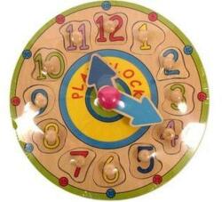 Gyermek Fa Óra Puzzle - Színes, 5x3 cm (24831)