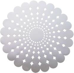 Ambition Glamour Tányéralátét - Virág/Ezüst - 38 cm (36426)