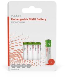 Nedis BANM7HR034B, AAA akku csomag 1, 2V 700mAh, 4db/csomag (BANM7HR034B)