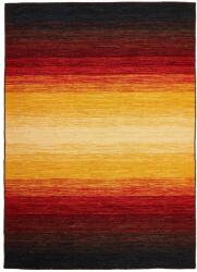 Rezas Fekete És Narancsszínű Prémium Kilim Szőnyeg 160x90 cm