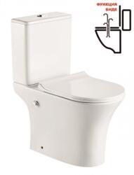 Inter Ceramic Моноблок ICC 7937P BIDET, седалка и капак, порцелан, бял, с биде, 80x65x37см (7937P BIDET)