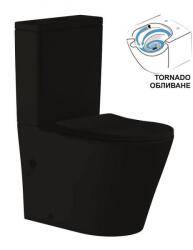 Inter Ceramic Моноблок ICC 6335MB TORNADO BLACK, седалка и капак, порцелан, черен мат, 83.5x63x37см (6335MB MATT BLACK)