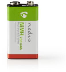 Nedis BANM9HF91B, 6LR61 NIMH akku 8, 4V 250mAh, 1db/csomag (BANM9HF91B)