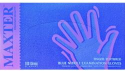Maxter , pormentes, kék orvosi Nitril kesztyű, L méretű, 100 darab/doboz (RWP-RNIT-MAXTERTG)