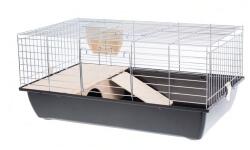 INTER-ZOO Pet Products Клетка за гризачи и дребни животни Super Rabbit 80 хром ЧЕРНА