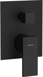 SAPHO - CUBEMIX falba építhető zuhanycsaptelep, matt fekete CM042B (SH0370)