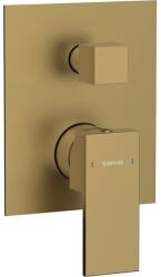 SAPHO - CUBEMIX falba süllyesztett zuhanycsaptelep, matt arany CM042GB (SH0371)