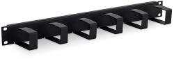 TRITON 19" 1U panel with 6x cable management (RAB-VP-X21-A1) - pcone