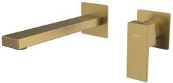 SAPHO - Mosdócsaptelep falba süllyesztett szereléshez CUBEMIX matt arany CM008GB (SH0373)