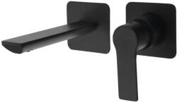 SAPHO - PAX rejtett beépítésű mosdócsaptelep, matt fekete XA08/15 (SH0529)