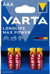VARTA LONGLIFE MAX POWER mikro/ AAA/ LR03 elem BL4