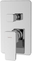 SAPHO - TURSI falba süllyesztett zuhanycsaptelep, fényes króm TI043 (SH0484)