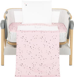 KikkaBoo Бебешки спален комплект за мини кошара Kikkaboo - Bear with me, 5 части, Pink (41101050069)