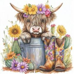 bboldin Z-1435 - Floral Cow - 1000 db-os puzzle (Z-1435)