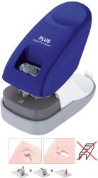 PLUS Corporation maxi asztali kapocs nélküli tűzőgép és lyukasztó, kék (PLH4121)
