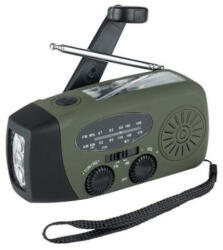 FOSCO Emergency Emergency radio with light and power bank Green, Black (464600)
