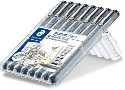 STAEDTLER Pigment Liner 308 Tusfilc készlet - Fekete ( 8 db / csomag) (308 SB8) (308 SB8)