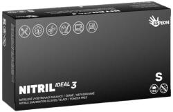 Espeon Gloves Nitril Ideal3 Powder Free Gloves Black 100 ks mănuși S